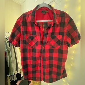 Man’s G by Guess Red&Black Button Down Shirt